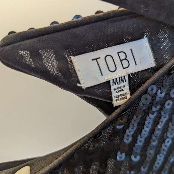 Sheer sequin Backless Mini dress - Picture 6 of 6